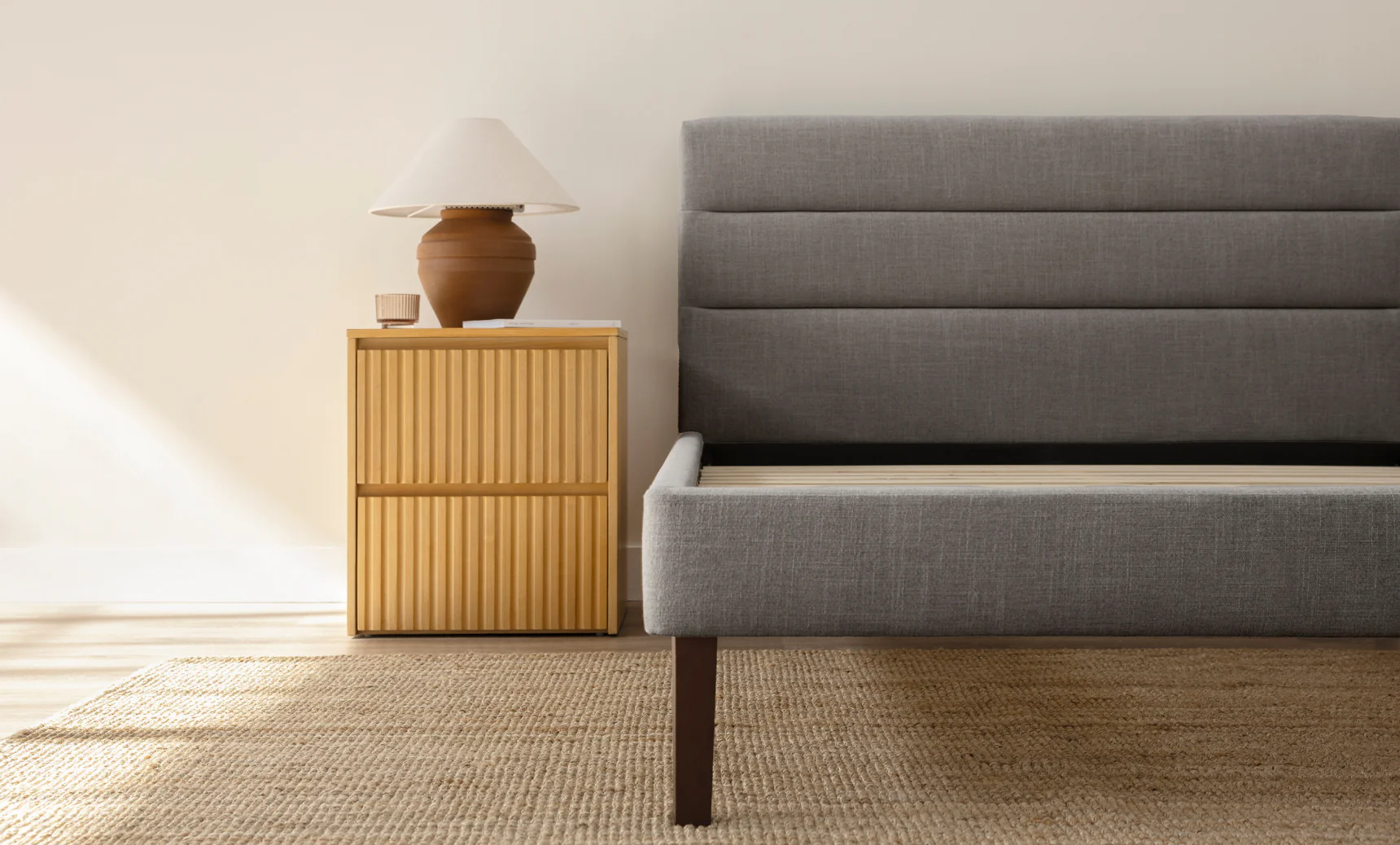Channel Upholstered Bed Frame - Image 12