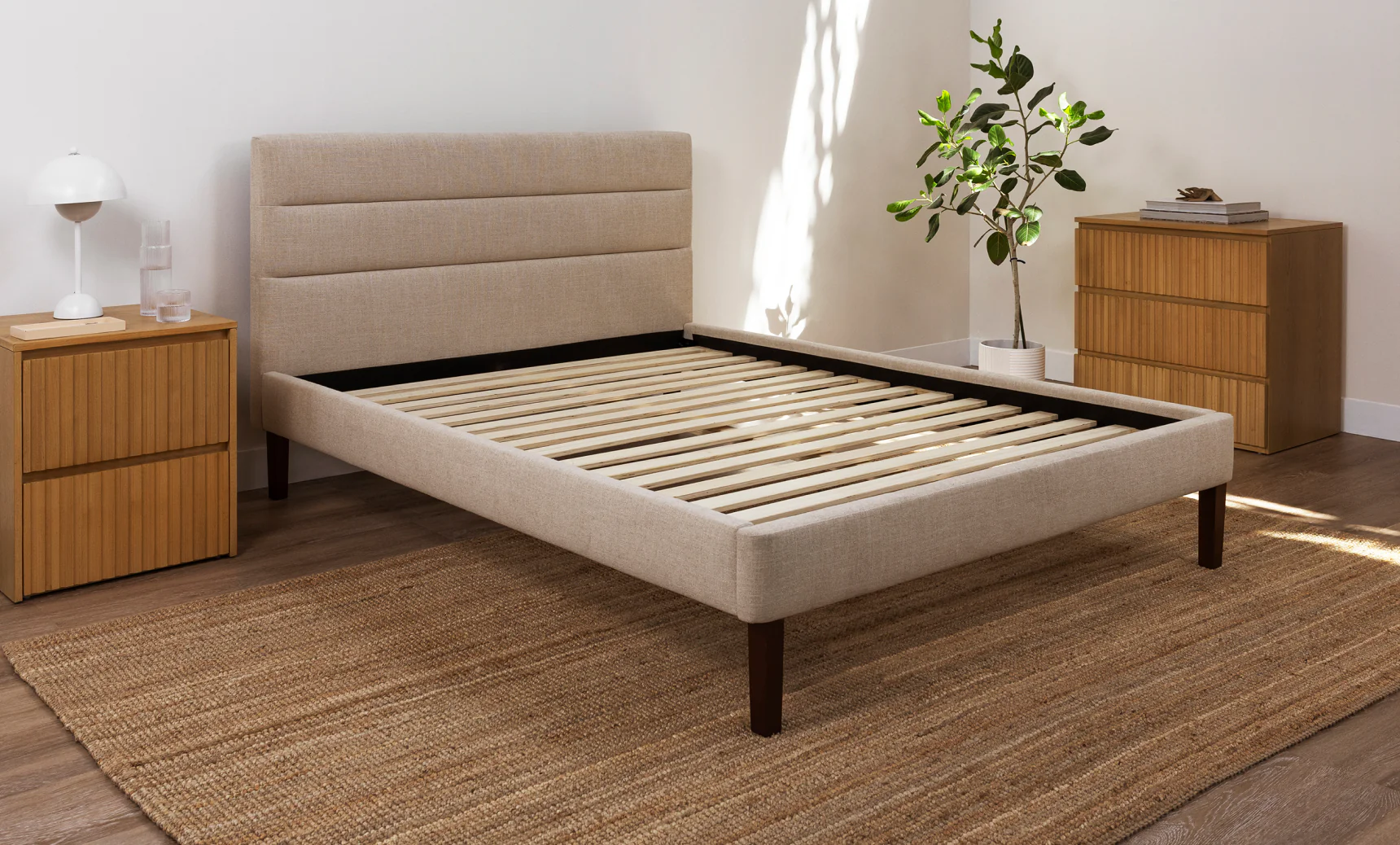 Channel Upholstered Bed Frame - Image 7