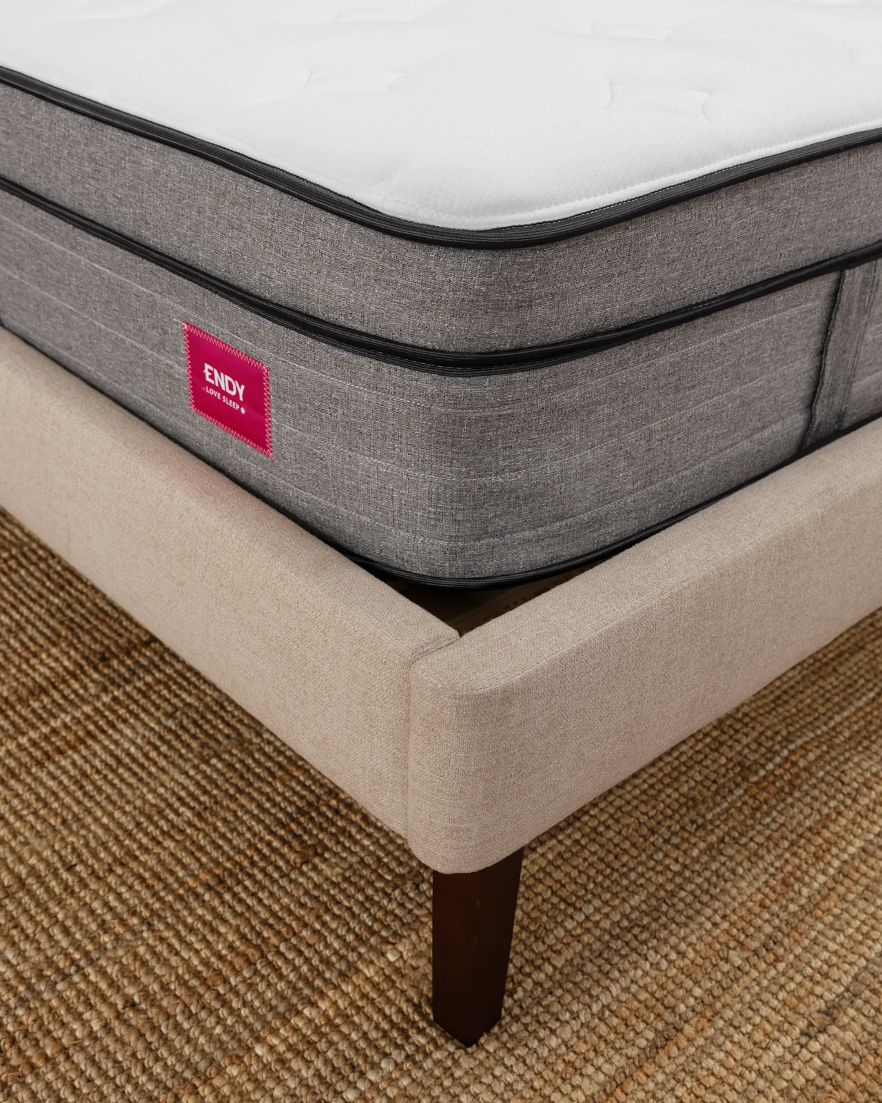 Channel Upholstered Bed Frame - Image 9