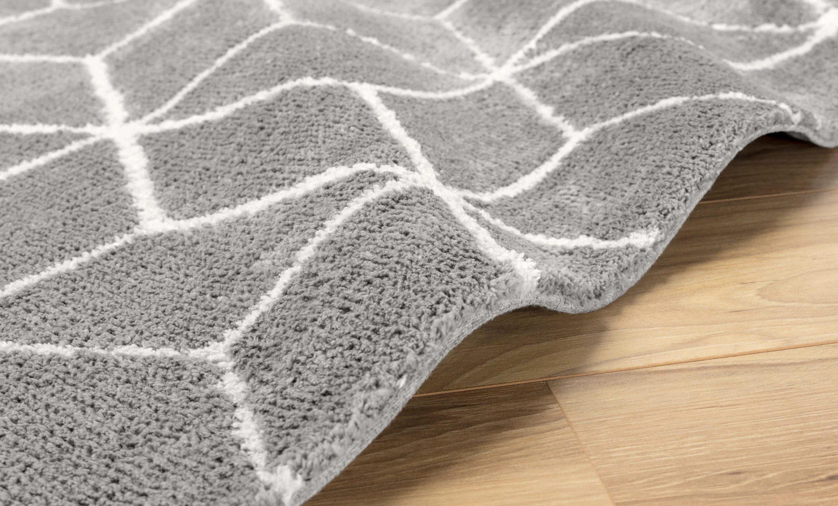 Grey Geometric Rug - Image 3