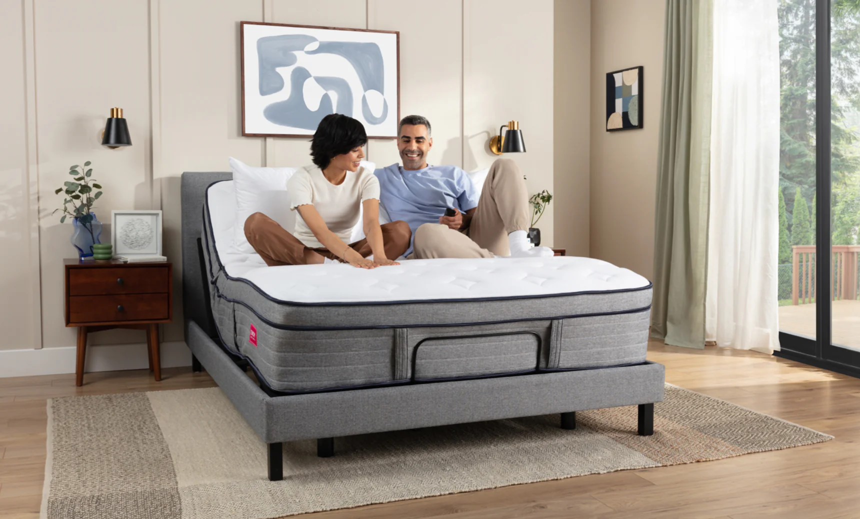 Upholstered Adjustable Bed Frame - Image 4
